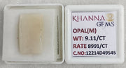 9.11/CT Natural Opal with Govt. Lab Certificate-12214D49545